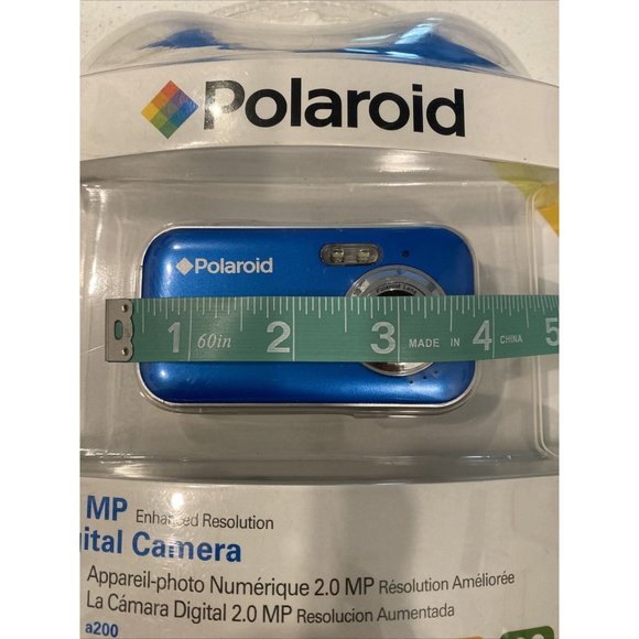 NEW In Package Blue Polaroid a200 2.0 MegaPixel "Starter" Camera w/ LCD Display - Picture 4 of 9